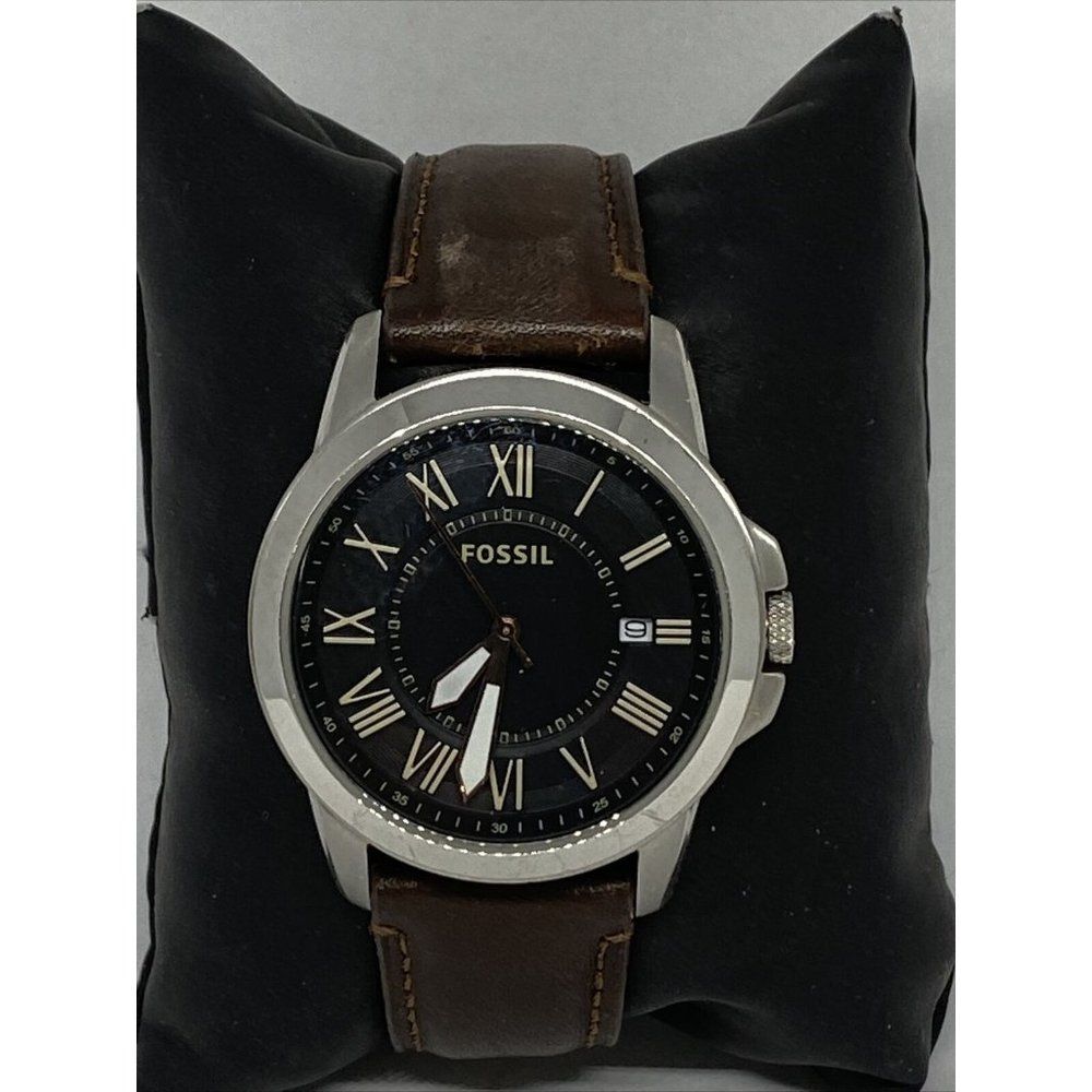 Fossil Grant FS5091 Men's Brown Leather Analog Dia